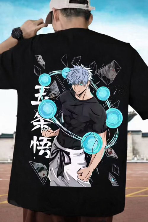 GOJO Black Oversized T Shirt for Kids men and women