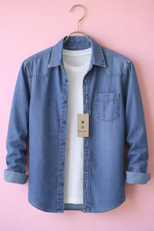 STONELEAF denim shirt for kids and men